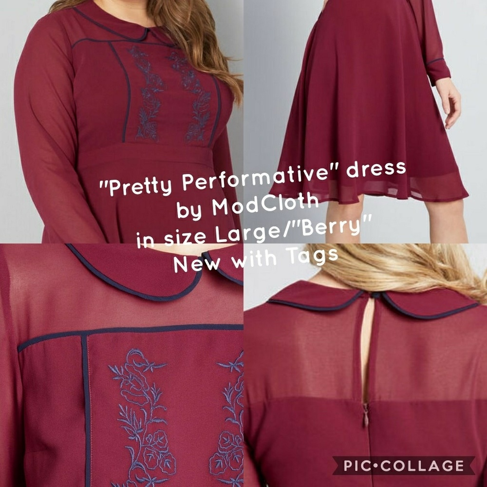 "Pretty Performative" ModCloth Dress-Large NWT